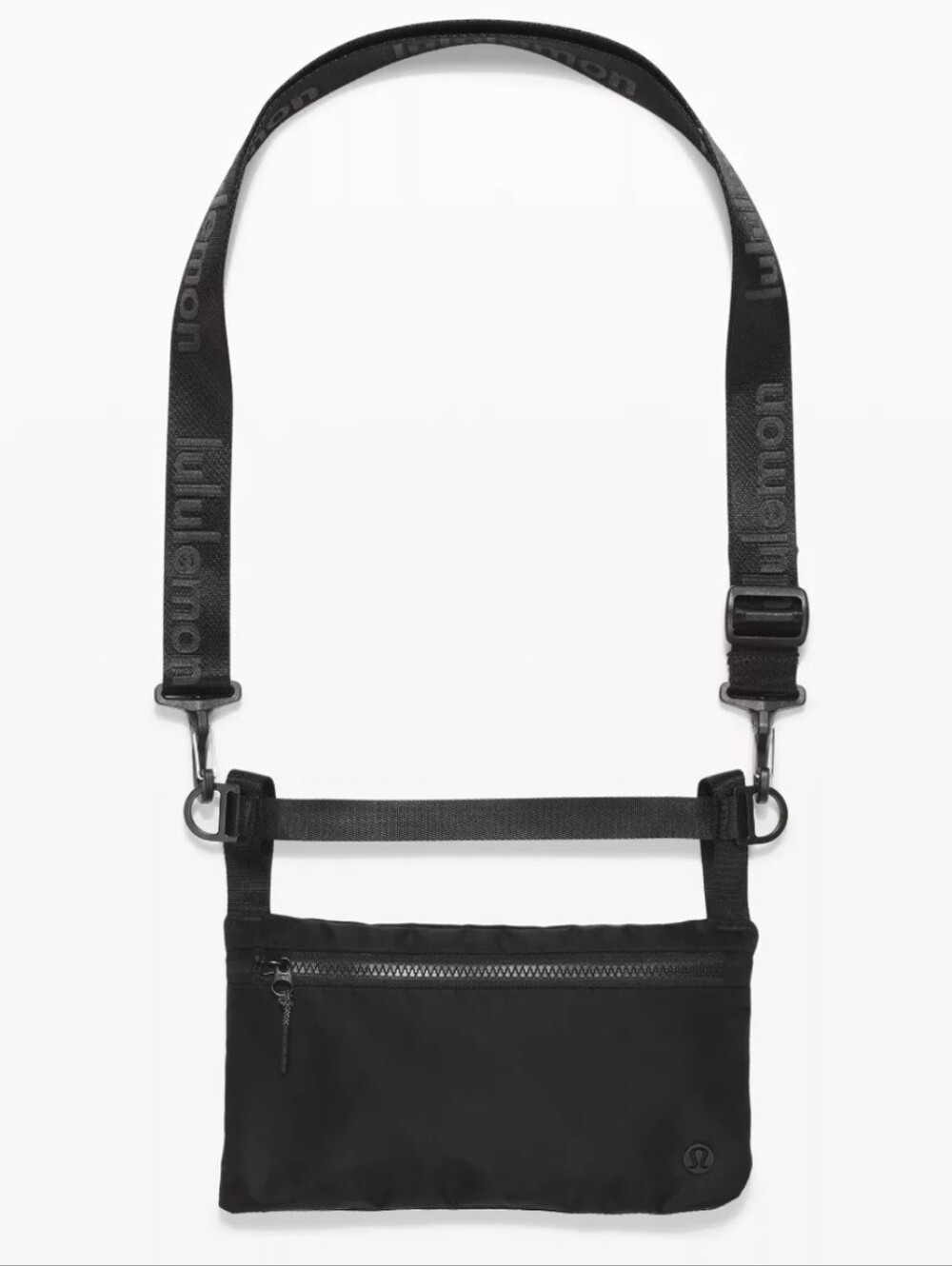 Lululemon Stow and Flow Mat Strap Bag Logo One-Size Black Crossbody OUT OF STOCK